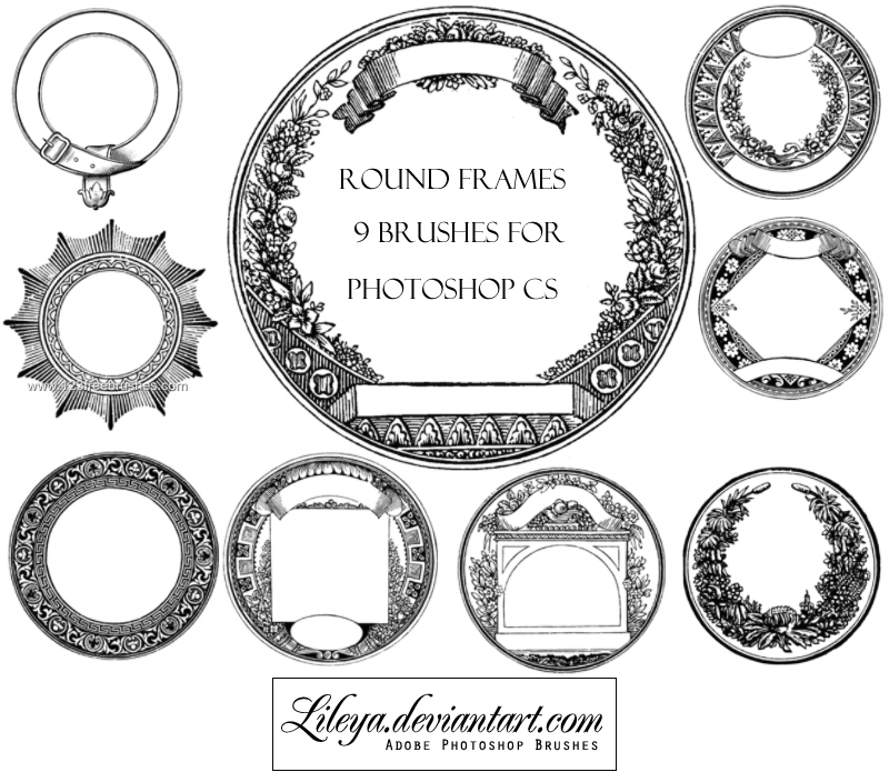 Vintage Round Frames