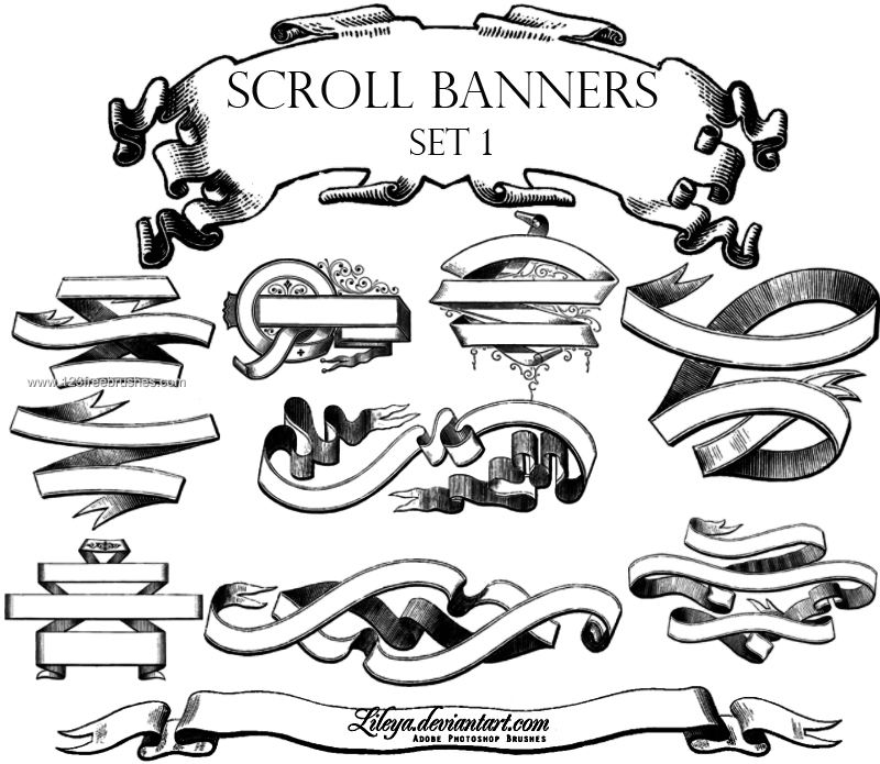 Vintage Scroll Banner Pack