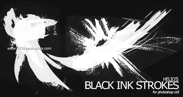 Black Ink Strokes