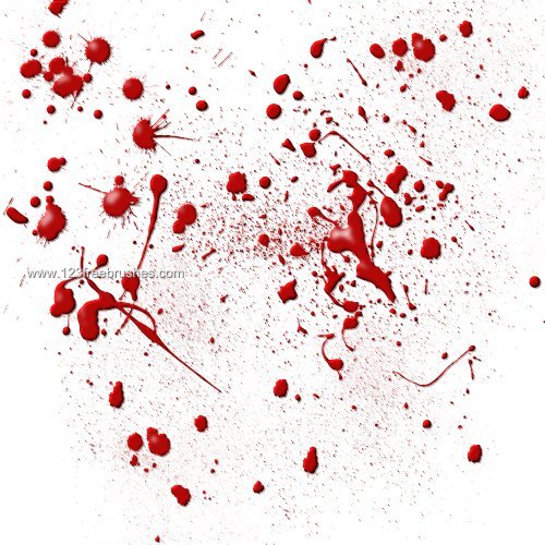 blood splatter psd