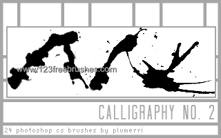 Calligraphy Ink Splatter