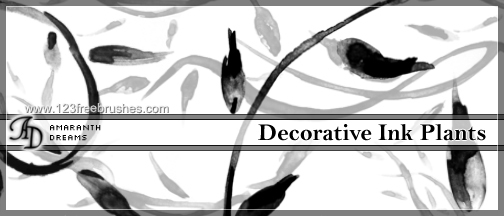 Decorative Inked Plants