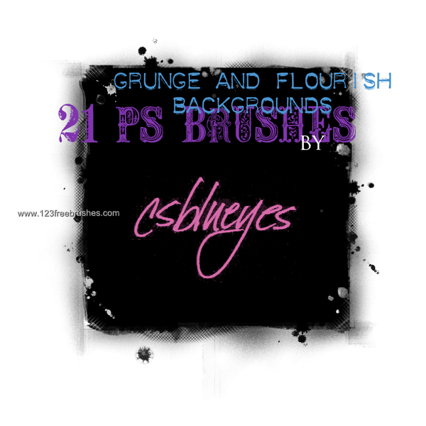 Grunge and Flourish Background