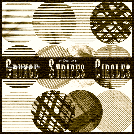Grunge Stripes Circles