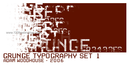 Grunge Typography Set 1