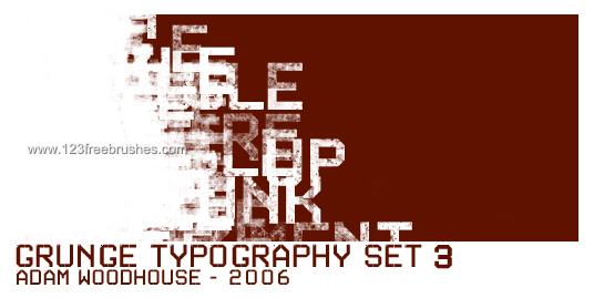 Grunge Typography Set 3