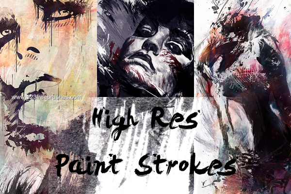 High-Res Paint Strokes 3