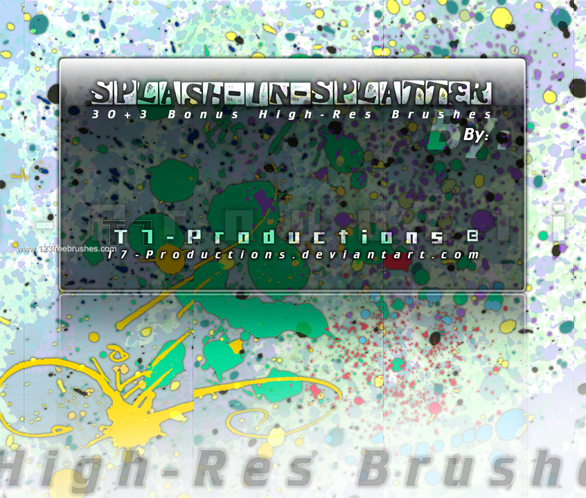 High-Res Splash Splatter