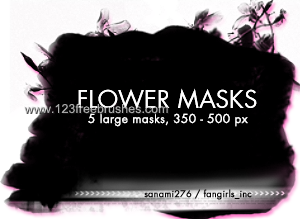 Large Flower Masks