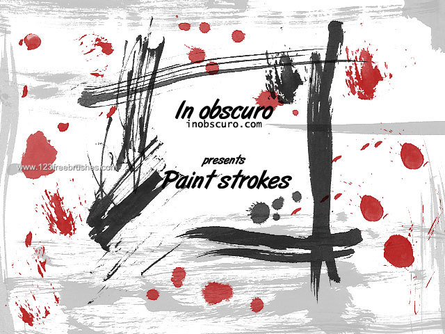 Paint Strokes and Splatter