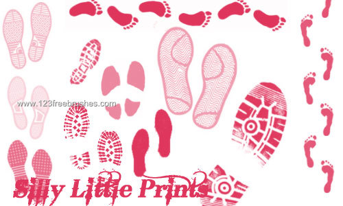 Shoe Print and Footprints