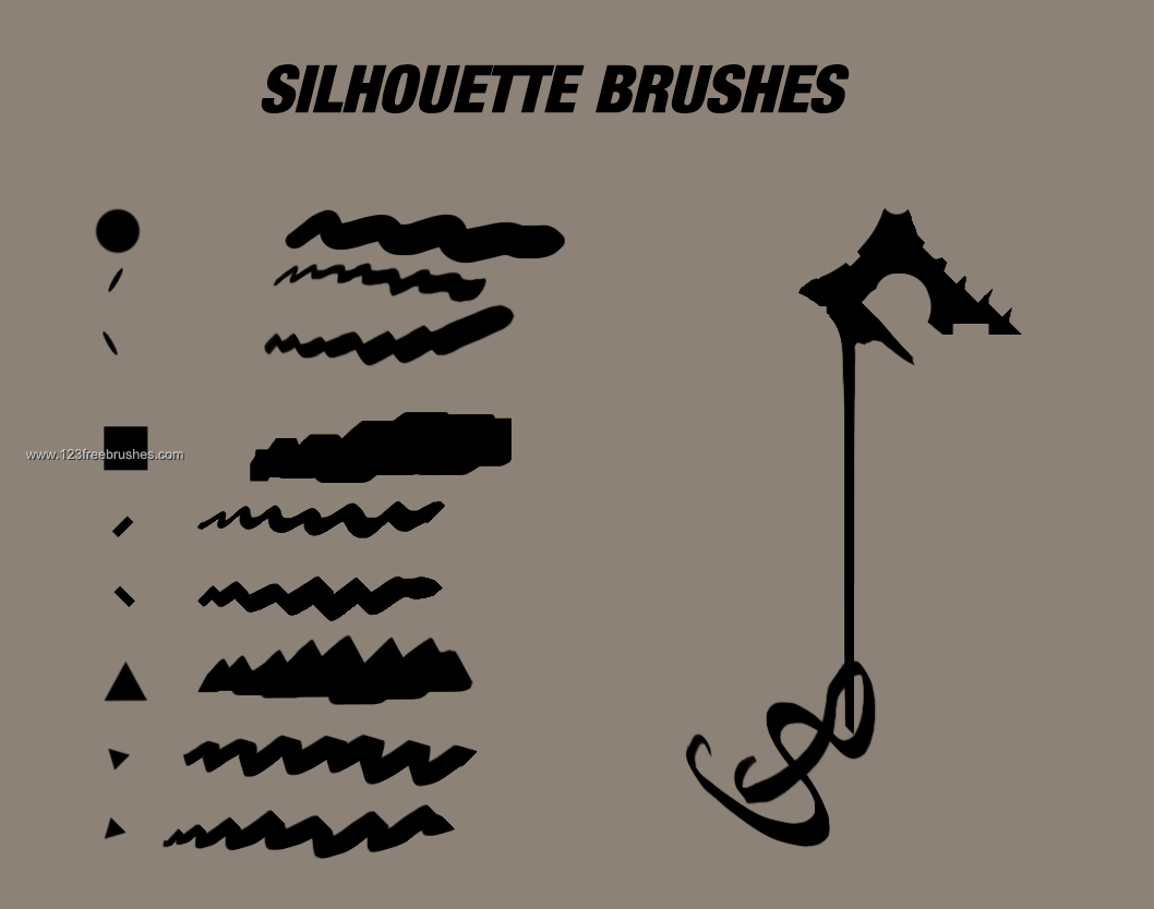 brush silhouette photoshop free download