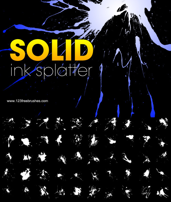 Solid Ink Splatter