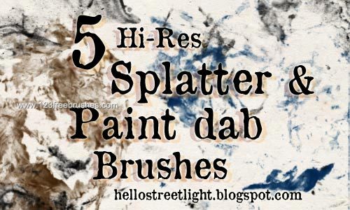Splatter and Paint Dabs