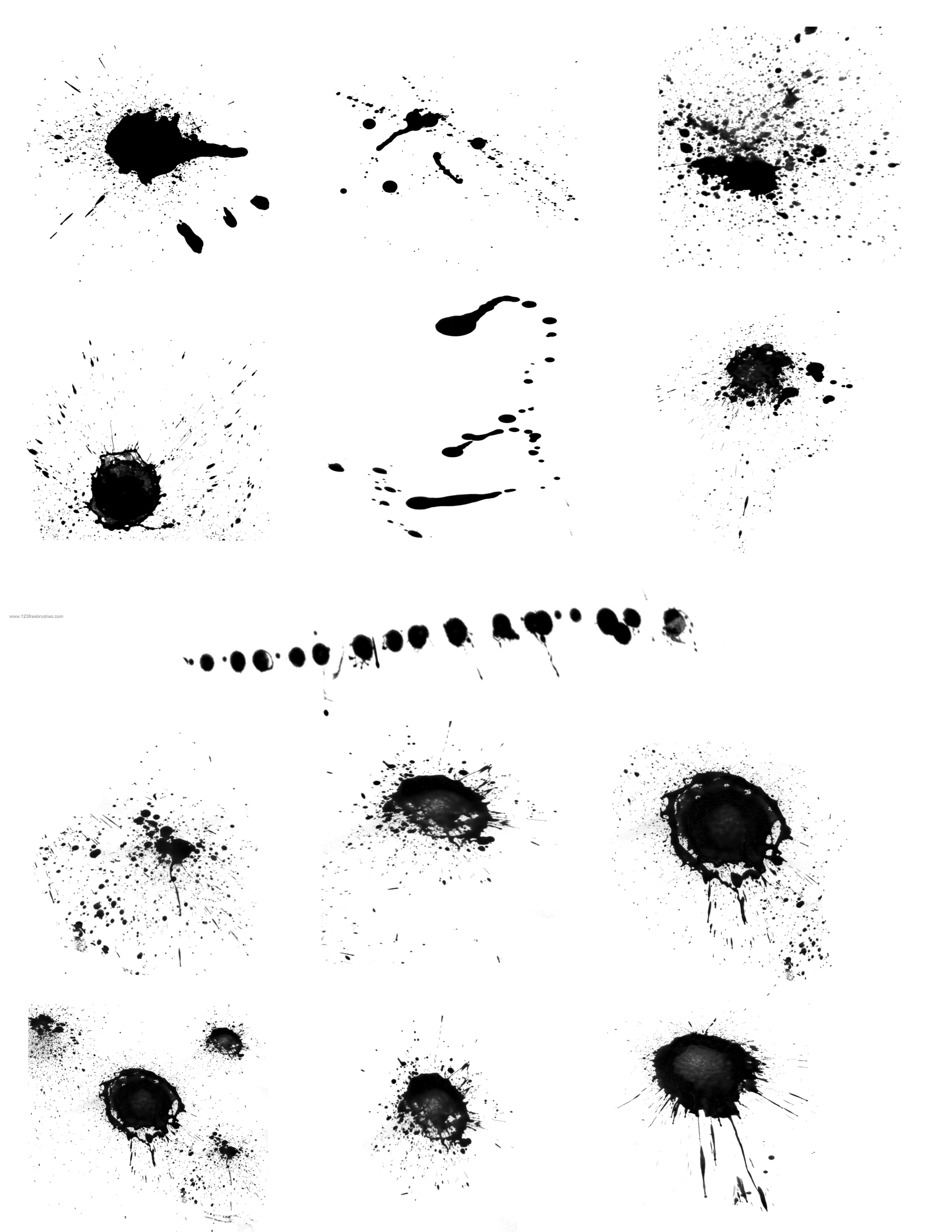 spray paint splatter brushes photoshop free download