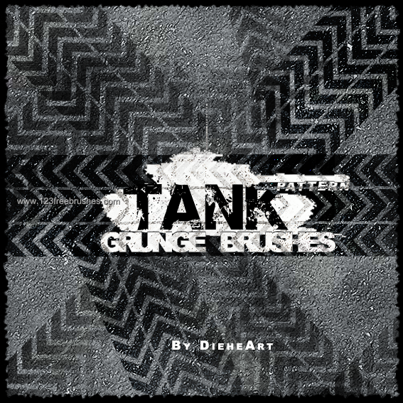 Tank Tire Track Pattern Grunge
