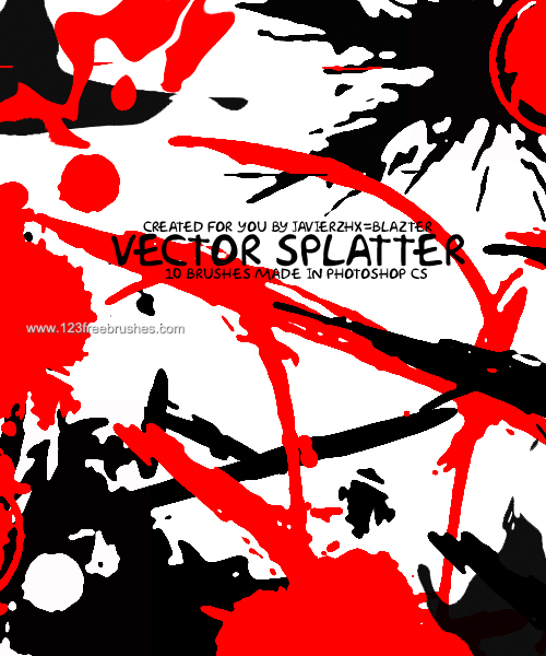 Vector Ink Splatter