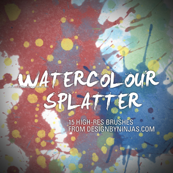 Watercolour Splatter Set