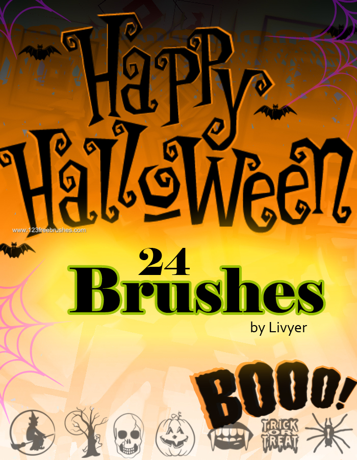 Cute Halloween Photoshop Brushes Download