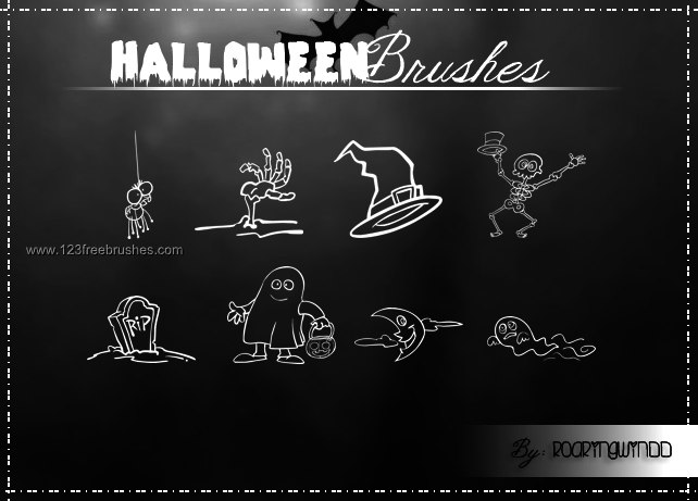 Free Halloween Photoshop Cs3 Brushes Download