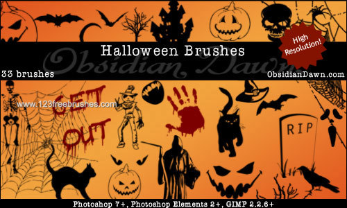 Halloween Brushes Photoshop Cs3 Extended