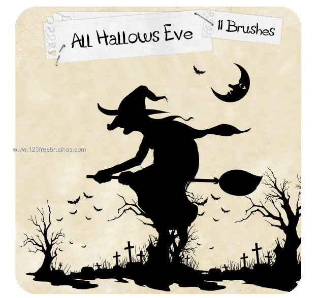 Halloween Witch Silhouettes