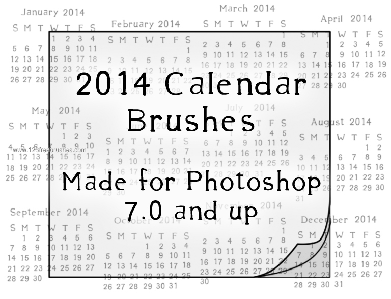 2014 Calendar Set