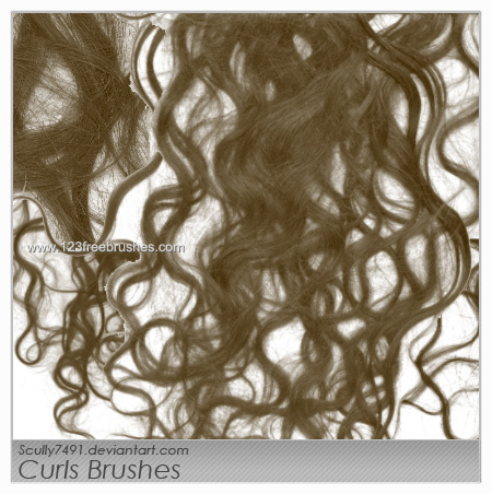 Curly Hair | Download Brushes For Photoshop Cs5 | 123Freebrushes