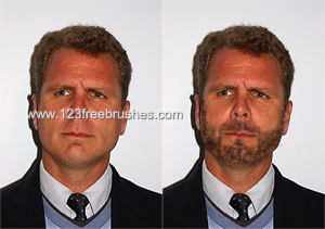 Facial Hair | Photoshop Custom Brush | 123Freebrushes