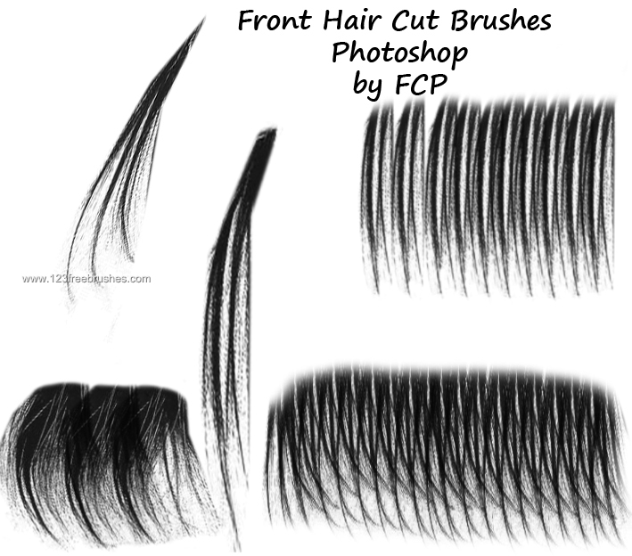 Front Haircut | Free Brushes For Photoshop Cc | 123Freebrushes