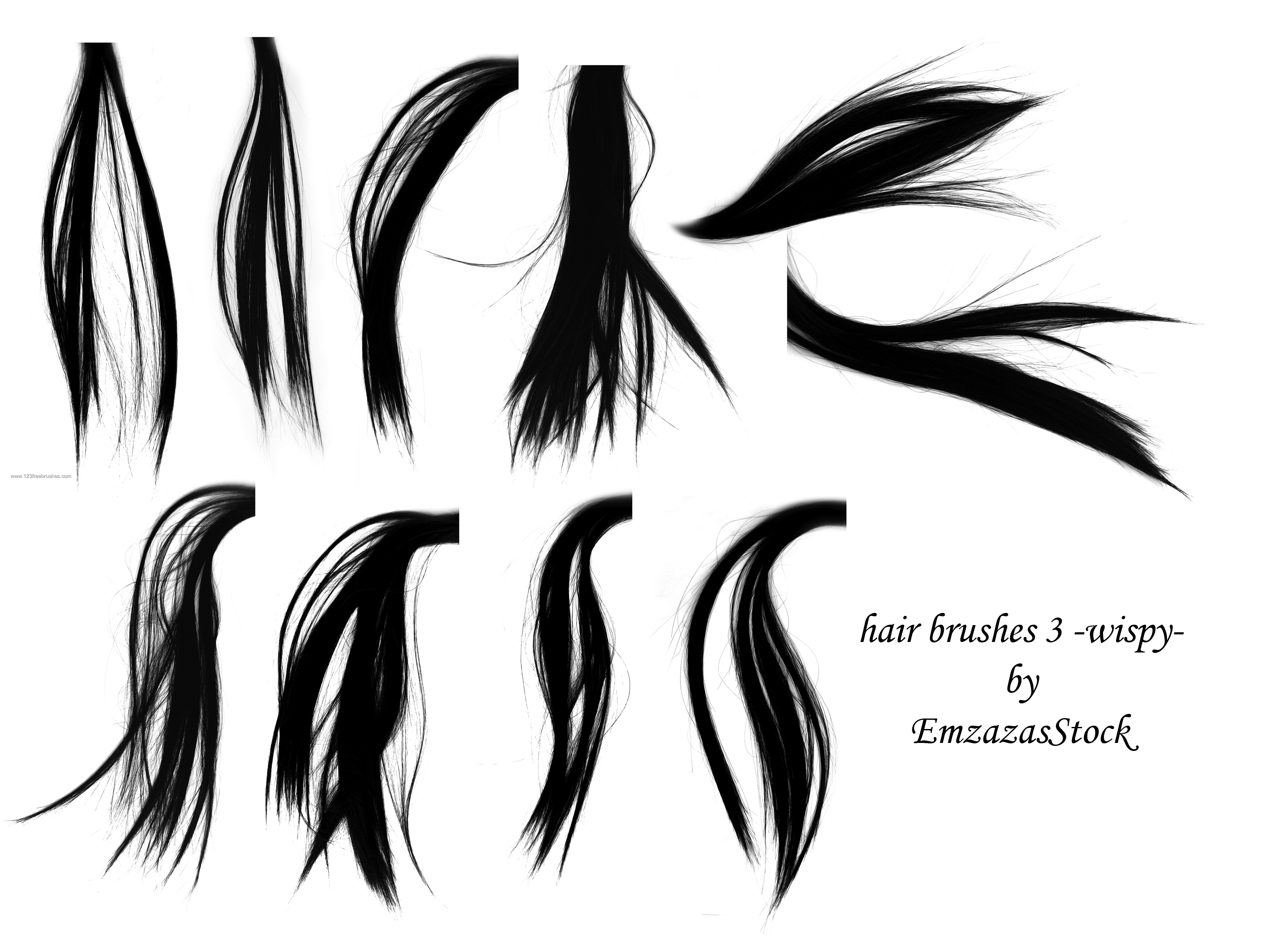 photoshop hair brushes free download