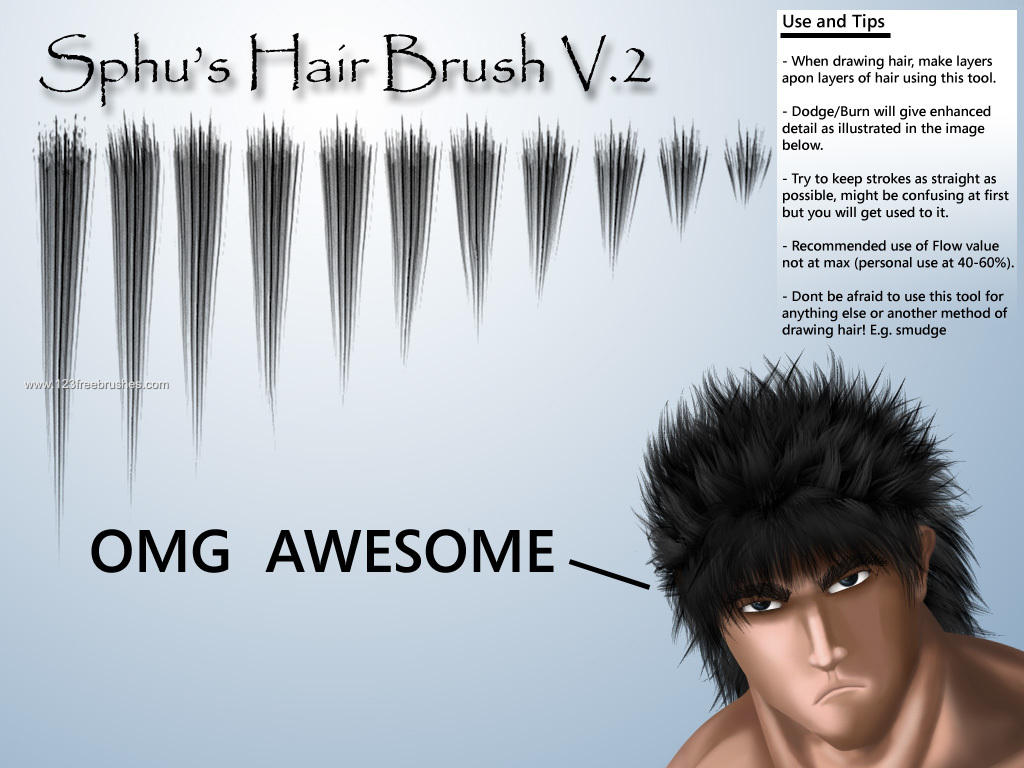 Hair Download Brushes For Photoshop Cs3 123Freebrushes