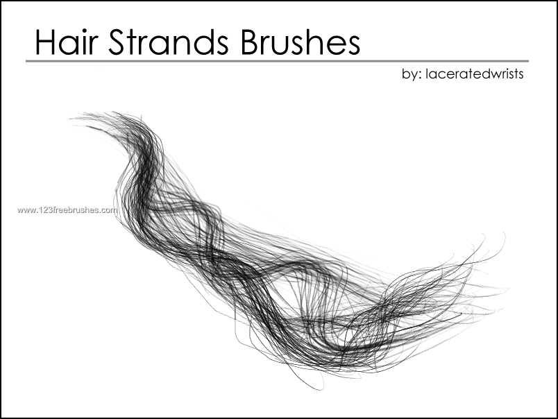 Hair Strands | Free Downloadable Brushes | 123Freebrushes