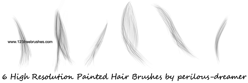 Painted Hair | Adobe Brushes Download | 123Freebrushes