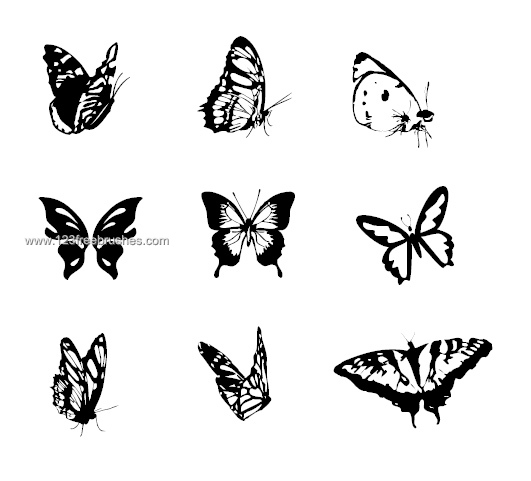 Butterfly | Brushes Cs3 | 123Freebrushes