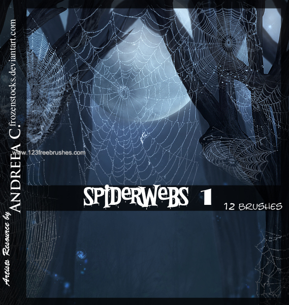 spider web photoshop brushes free download