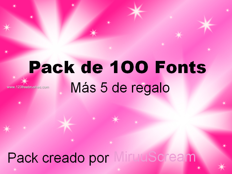 100 Fonts