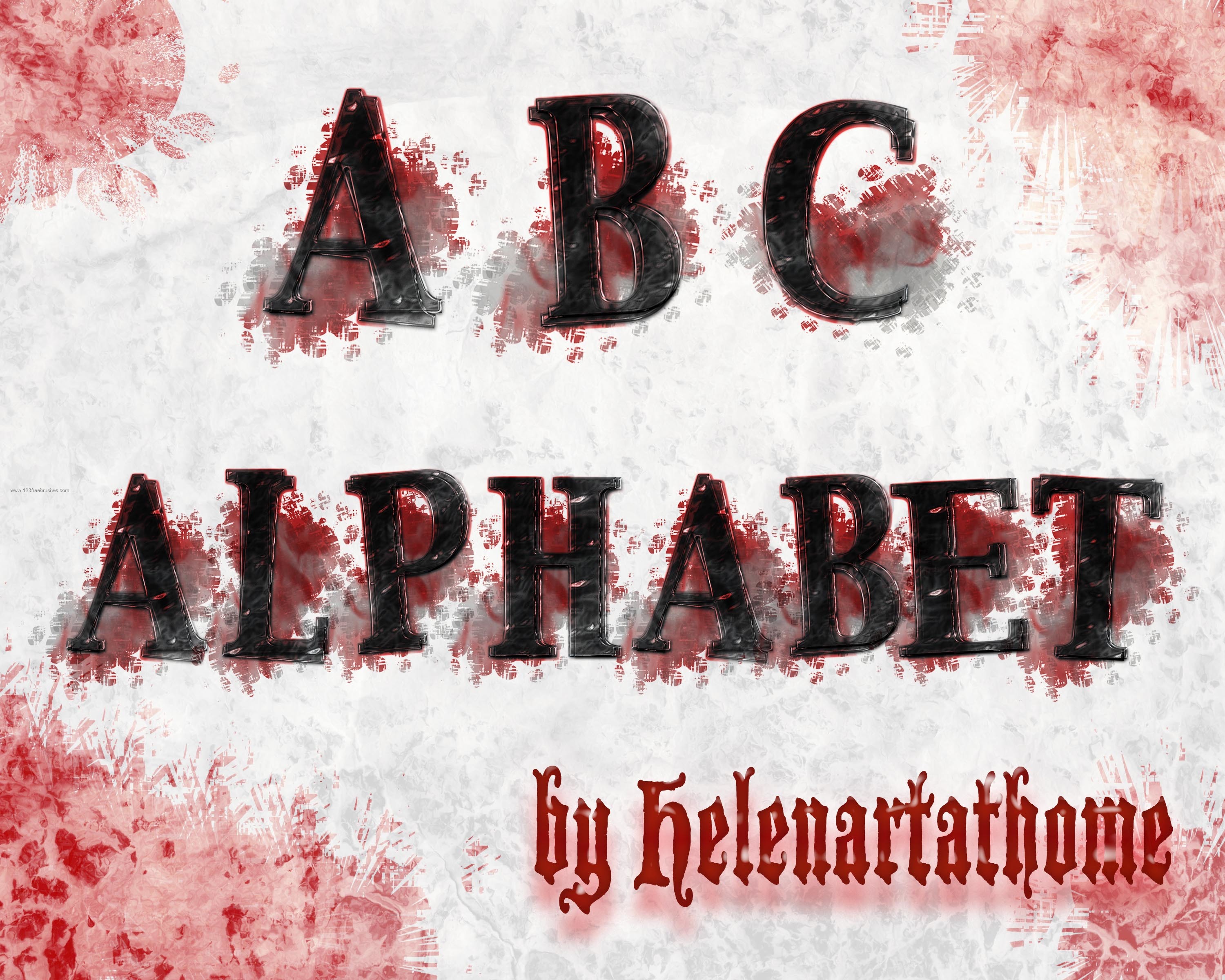 Abc Grungy Alphabet