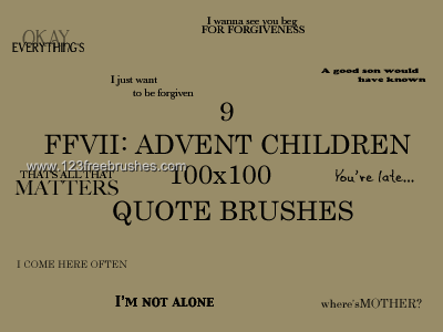 Advent Children Quote
