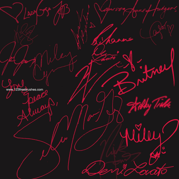 Celebrities Signatures