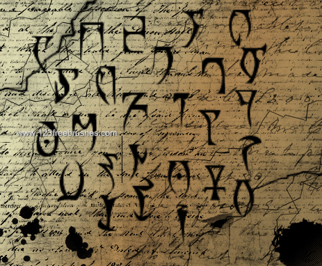 Daedric Alphabet