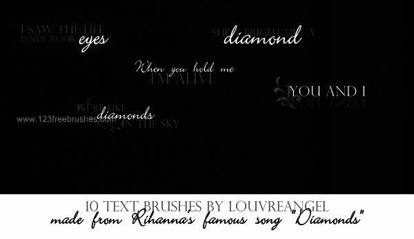 Diamonds Lyrics Text