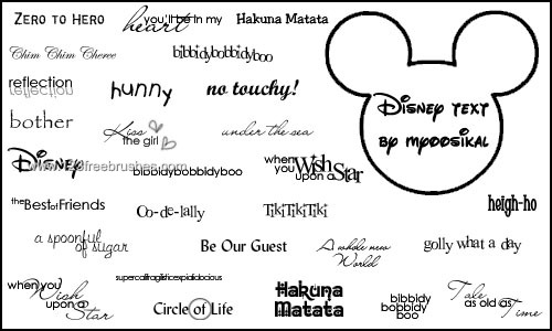 Disney Text