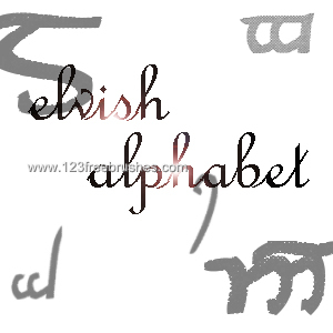 Elvish Alphabet