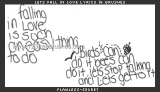 Falling in Love Lyric