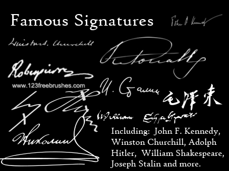 Famous Signatures