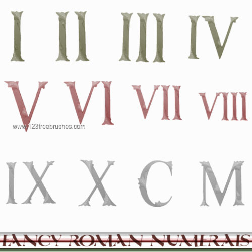 Fancy Roman Numerals