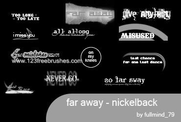 Far Away Lyrics Elegant Letter Brushes 123freebrushes Far Away Lyrics Elegant Letter Brushes 123freebrushes