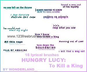 Hungry Lucy – to Kill A King