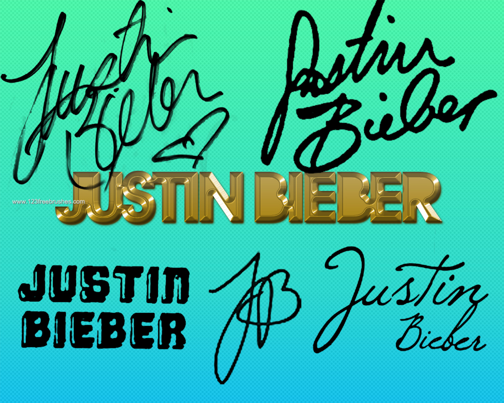 Justin Bieber Signatures